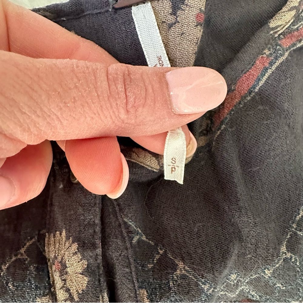 [Free People] Button Down Shirt Dress - Size Small - Picture 3 of 4